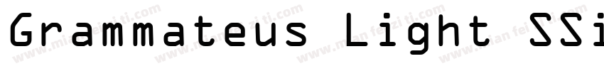 Grammateus Light SSi Light Italic字体转换